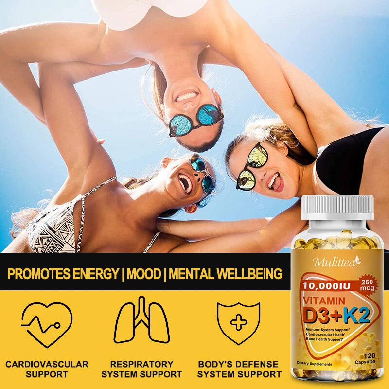 Vitamin K2 MK7 Hard Capsules Bone & Cardiovascular Health Supplement - Image 4 of 4