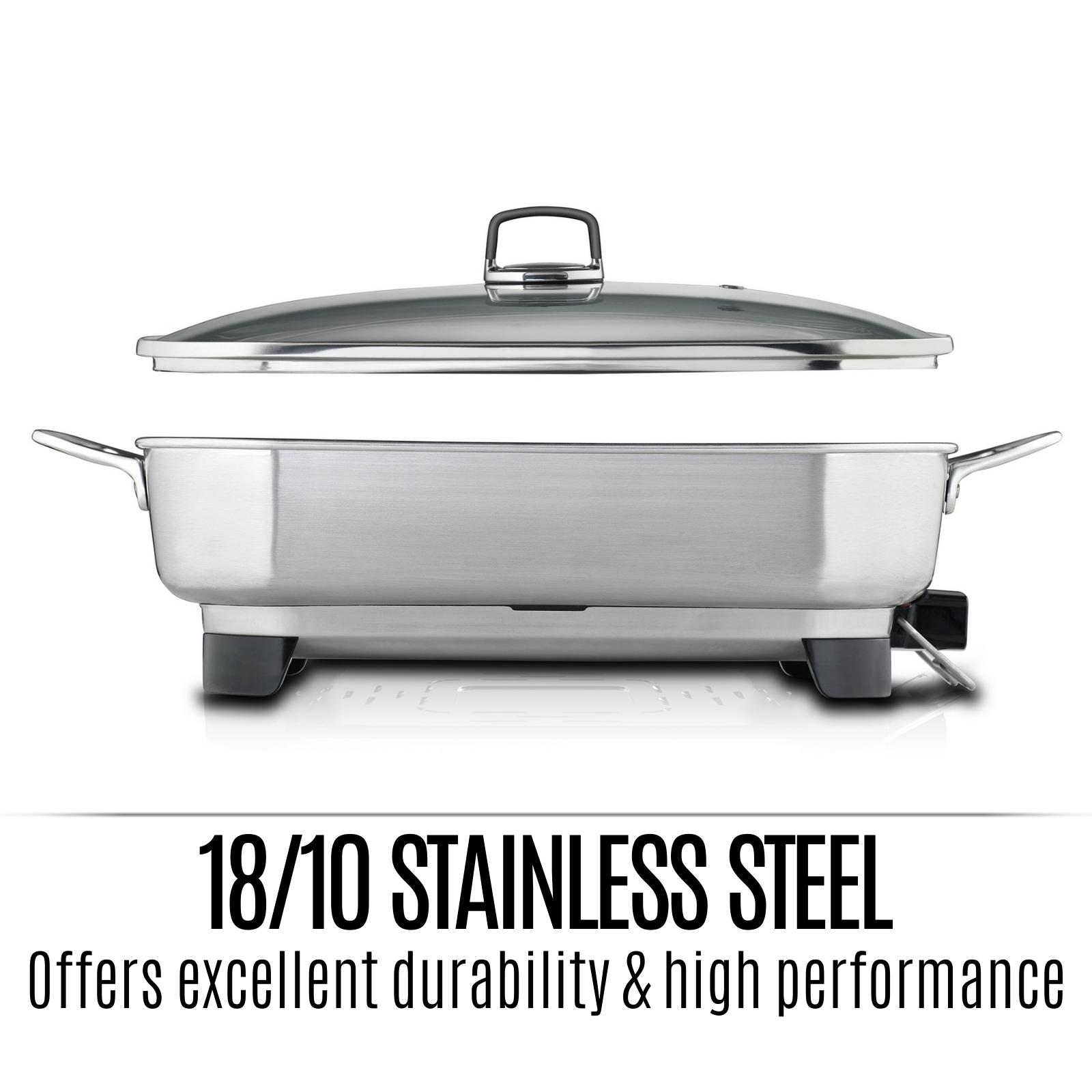 sunbeam stainless steel electric frypan
