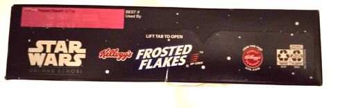 🔥Kellogg's Star Wars Obi-Wan Kenobi Frosted Flakes Cereal 10.7 OZ Light & Dark - Picture 3 of 5