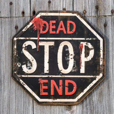 DEAD END STOP SIGN -Very Cool!