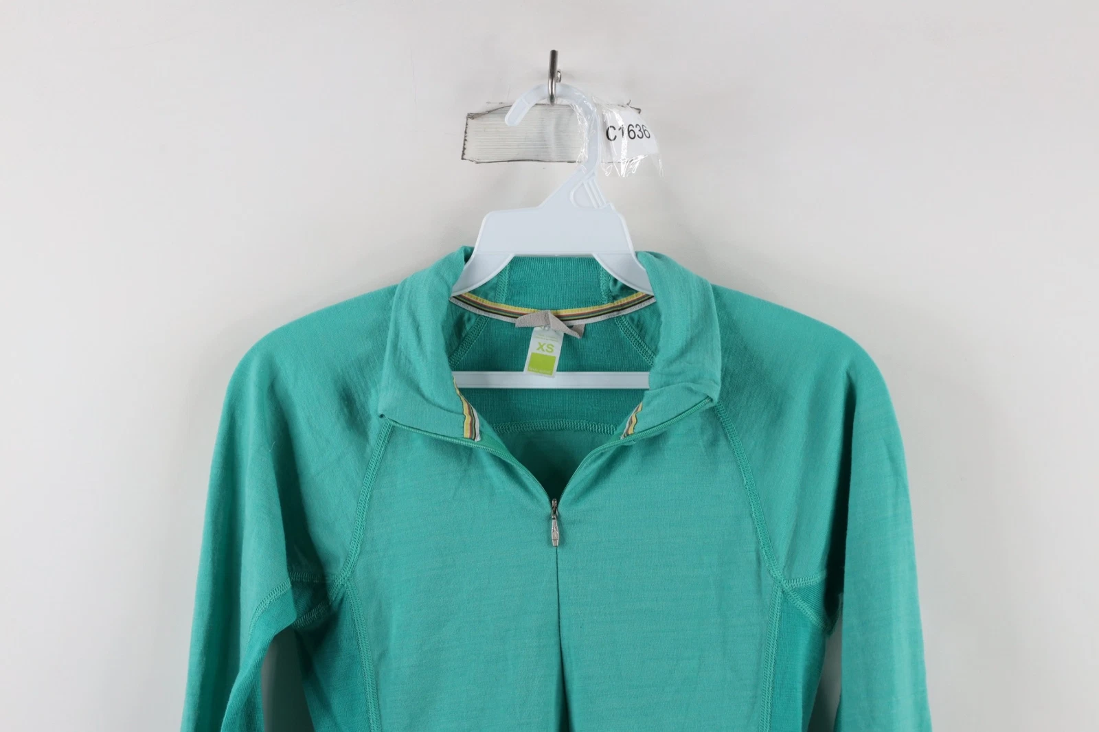 smartwool distressed merino wool knit half zip pullover sweater