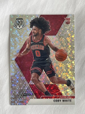 Coby White 2019-20 Panini Mosaic Rookie Silver Fast Break #211 *CORNER DING*
