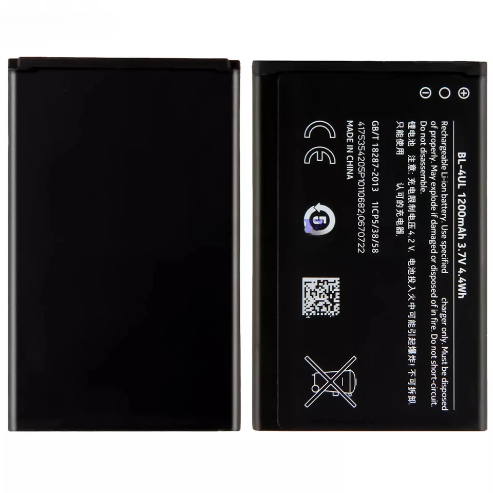 Batería de repuesto para Nokia 225 RM-1011 RM-1126 RM-1012 BL-4UL herramienta EE. UU. Foto 3 de 4