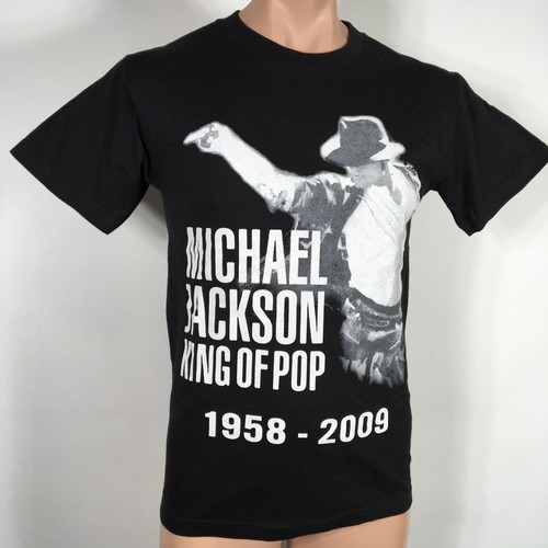 Camiseta De Colección Michael Jackson REY DEL POP Memorial Souvenir Pop Artist Talla S - Imagen 3 de 9