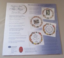 Creative Memories 12x12 Thanks to You Title Pages 2 Album Pages  ABC/123 Sheet