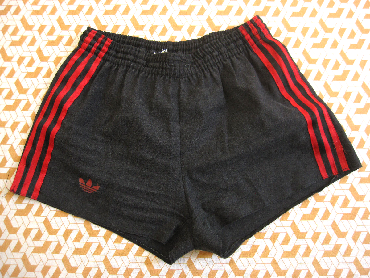 Short Vintage Ventex Années 70 - Adidas, Taille M/L, Noir, Neuf Sans étiquettes - Made In France