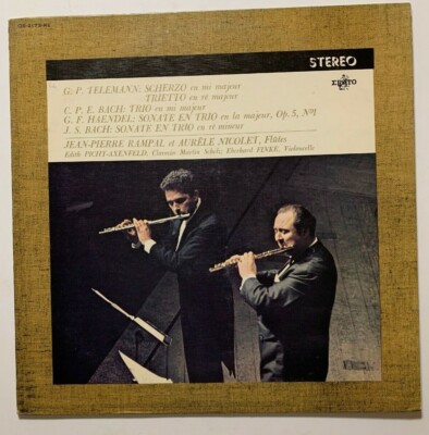 RAMPAL - NICOLET - PICHT-AXENFELD - FINKE  / BACH / ERATO ~ JAPAN PRESSING 