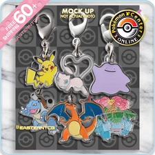 CHARMS Kanto Pokemon – JP Exclusive Pokemon National Encyclopedia Charm 🇺🇸