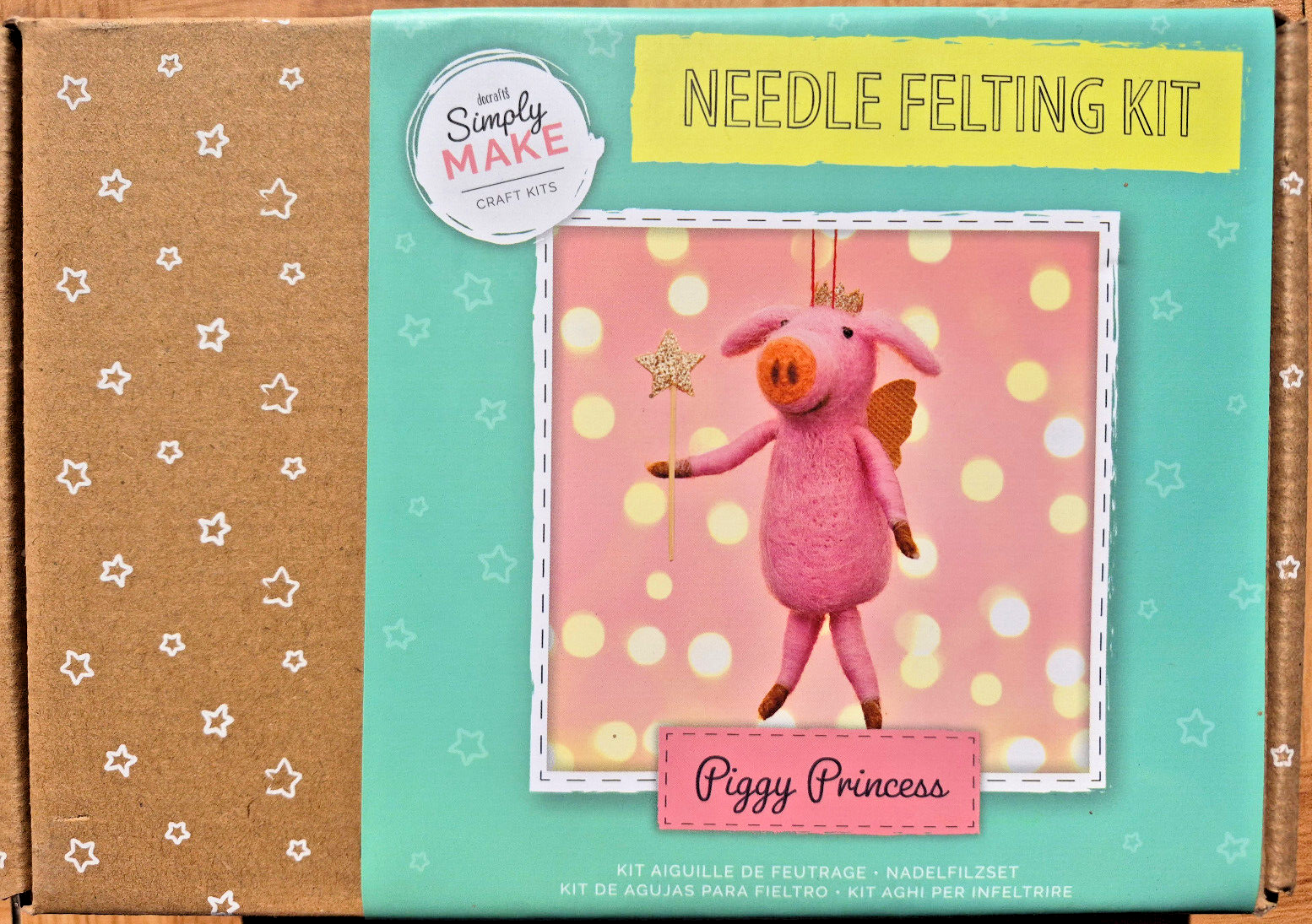 Docraft Simply Make craft kits Needle felting kit Piggy Princess - Pig