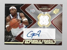 2006-07 Upper Deck SPX Flashback Fabric Corey Maggette Jersey Auto