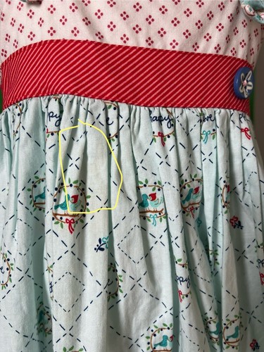 Matilda Jane Platinum Happy Day Bird Knot Dress GUC Sz 4 (435) - Picture 3 of 4