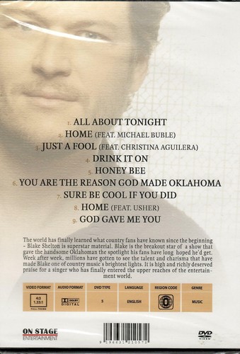 Blake Shelton - All About Tonight - DVD RARO EUROPEO - - Imagen 3 de 3