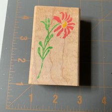 Rubber Stampede- Posh Impressions Daisy Flower Wood Mounted stamp Floral