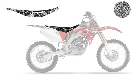 Housse de selle Honda CRF 450 2009-2010 et CRF 250 2010 noire antidérapante