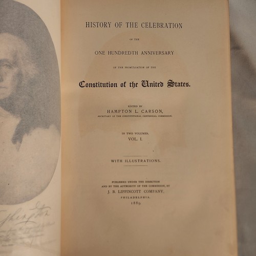 History of The Celebration 100th Anniversary Constitution of United States, 1889 - Foto 8 di 12