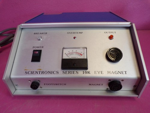 Scientronics 10K Ophthalmic Eye Magnet Electromagnet w/ 2 Tips, Footswitch +Case - Picture 4 of 12