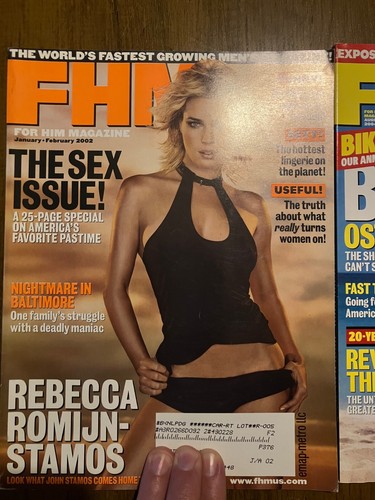 FHM For Him Magazine Lot 3 Issues 2002-2004 Olympic Special Beth Ostrosky Romijn - Picture 4 of 4