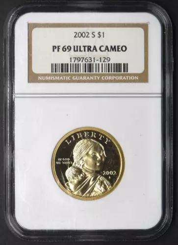 2002-S Sacagawea $1 Dollar - NGC PR69 Ultra Cameo - COINGIANTS -