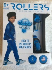 ROLLERS GLOW AND ROLL LIGHT UP HEEL SKATES