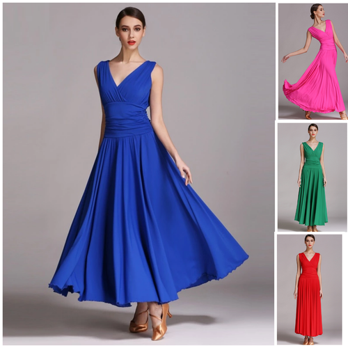ABITO PER BALLI STANDARD. BALLROOM DRESS. FOXTROT. FLAMENCO. VALZER. DA  GARA | eBay