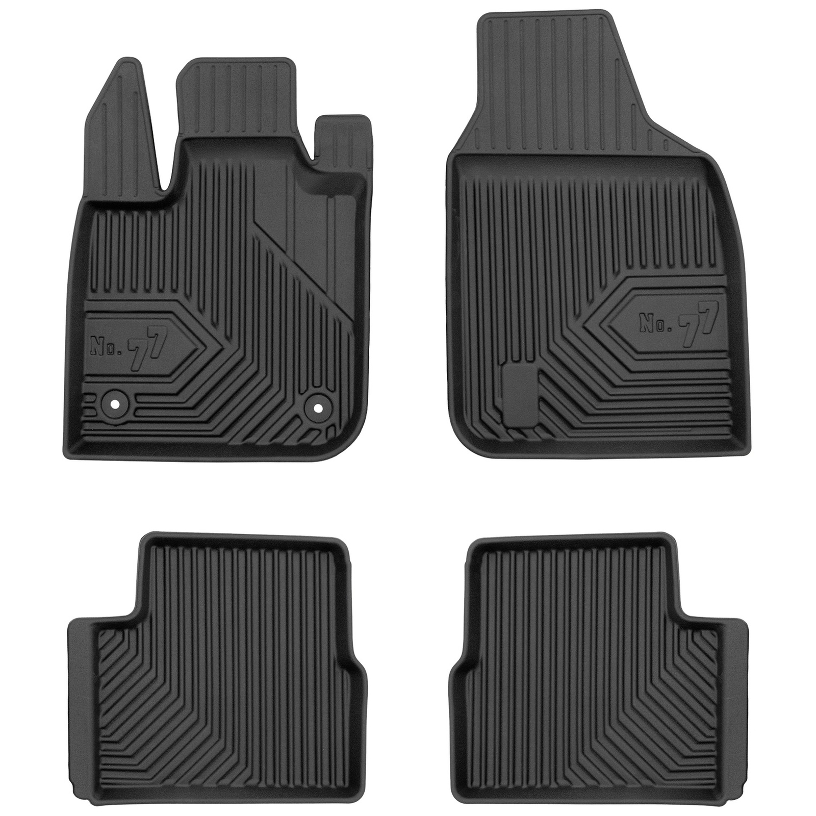 Tapis TPE Frogum No.77 anti-boue pour Fiat 500e II protégeant la moquette d'origine