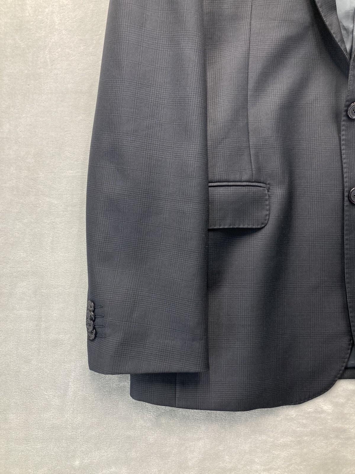 Giacca da smoking Yves Saint Laurent YSL da uomo nera blu con due bottoni *leggi*