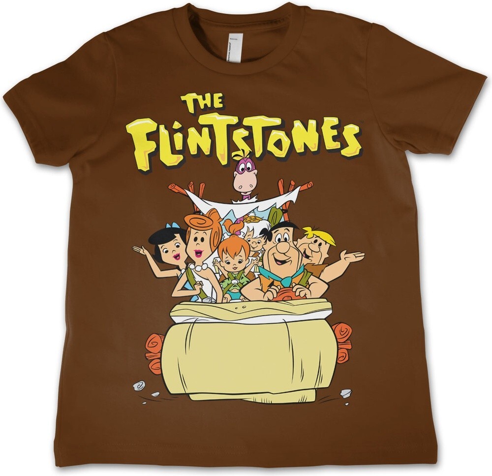 Детская футболка The Flintstones Kids коричневого цвета