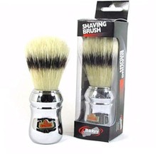 Marvy Shaving Brush no. 4 With Silver Handle
