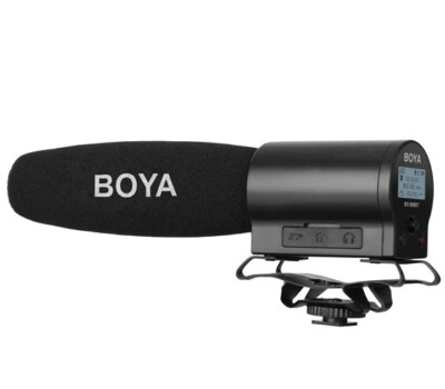 BOYA BY-DMR7   On-Camera Video Microphone with Built-In SD Recorder