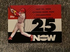 2007 Topps Generation Now Insert #GN75 Phillies Chase Utley Baseball Card