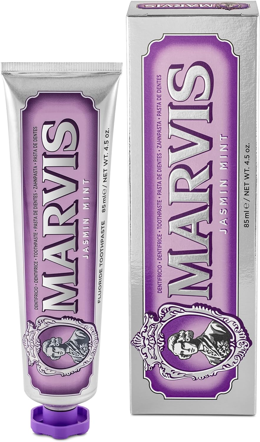 Marvis Jasmine Mint Toothpaste 85ml – Removes Plaque & Freshens Breath