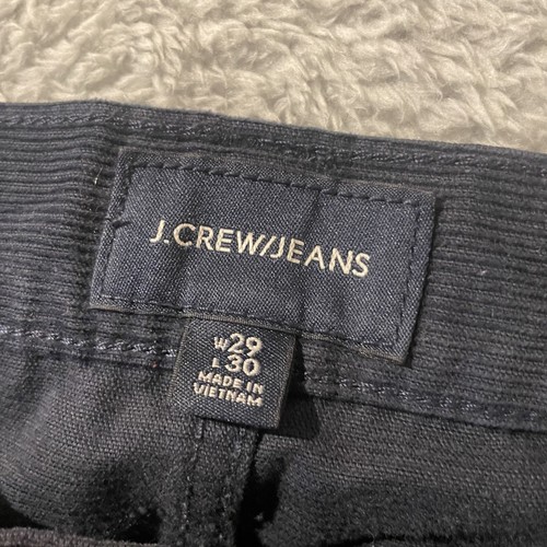 J Crew Jeans 484 Slim Corduroy Chino Pants Men 29x30 (Actual 31x29) Navy Stretch - Picture 2 of 16