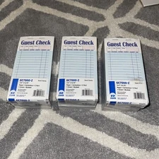 Royal Guest Check Books 3/4x 6.75 Carbonless 2 Part Guest Checks GC700-2