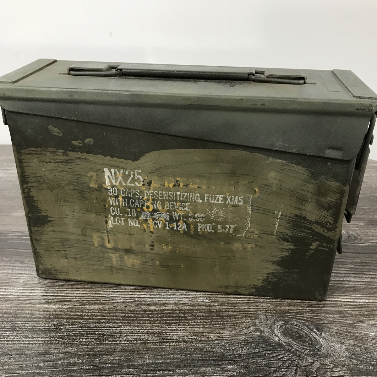最終価格　ビンテージ　Ammo box アメリカ軍物　 ミリタリーボックス 2304122157361.jpg