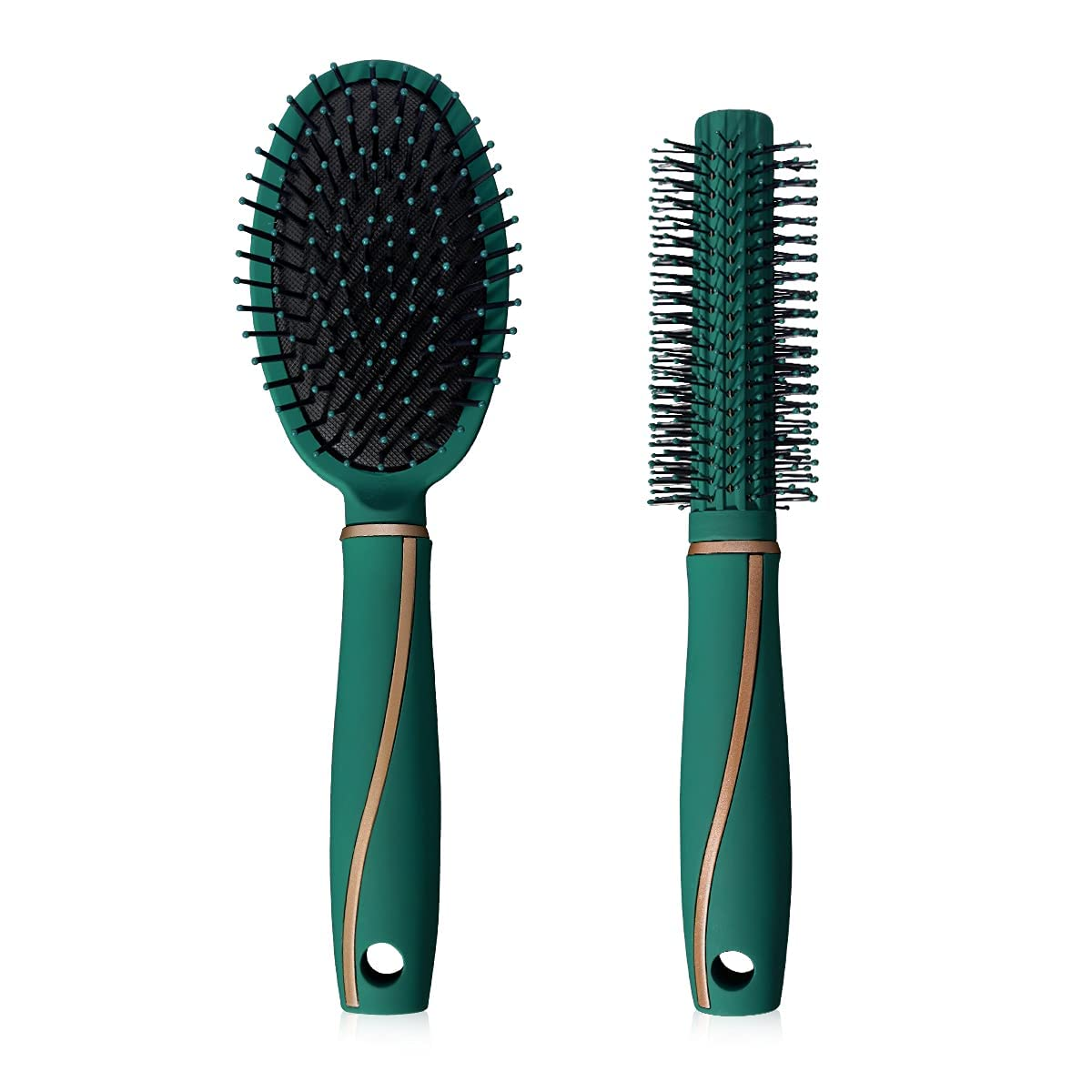 Hair Brush Set round Blow Drying Hairbrush & Detangling Brush Glide