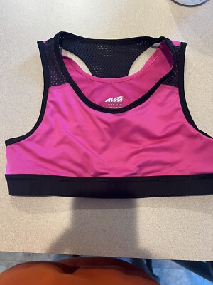 Avia Sports Bra Wire Free Lined Crop Gym Top Sports Bra Size XL
