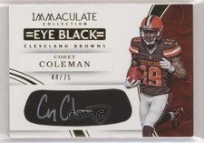 2016 Panini Immaculate Rookie Eye Black 44/75 Corey Coleman #CCO Auto 0je3