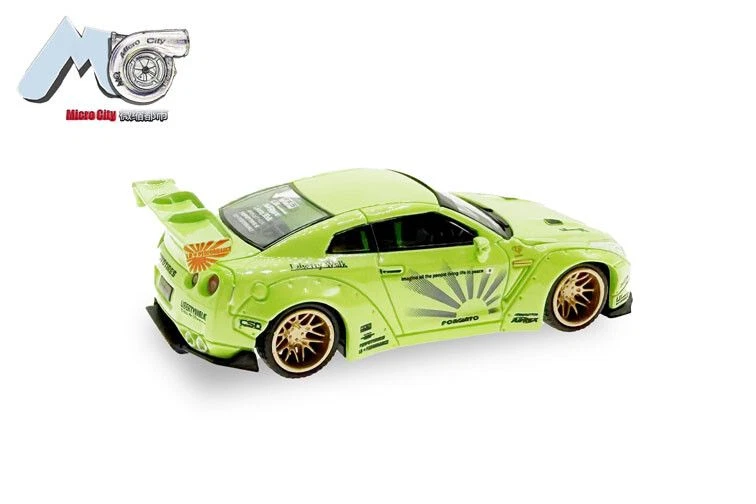 MICRO CITY - NISSAN GTR 35 verde - 1/87 - HER87MC000036 - Immagine 2 di 2