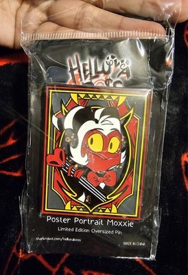 Helluva Boss Limited Edition Poster Portrait Moxxie Oversized Pin