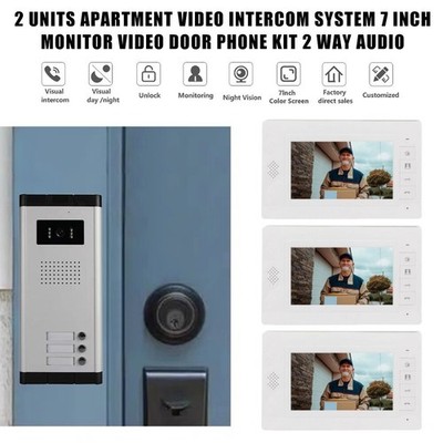 Zweifamilienhaus Videotürsprechanlage 2 Draht Bus Video Türklingel  DE