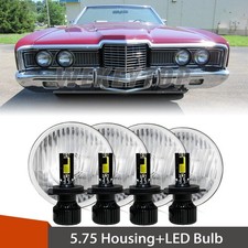 4pcs 5-34 5.75 Led Headlight High Low Beam H4 For Ford Ltd 1965 1966 1967-1978 4pcs 5-34 5.75 Led Headlight High Low Beam H4 For Ford Ltd 1965 1966 1967-1978