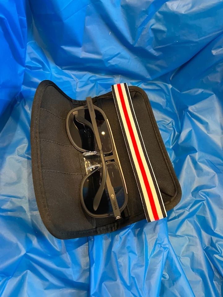 Nuevas Lentes Carrera 101/S KLHMI Mate Negro Rojo con Estuche Auténticas Foto 4 de 4