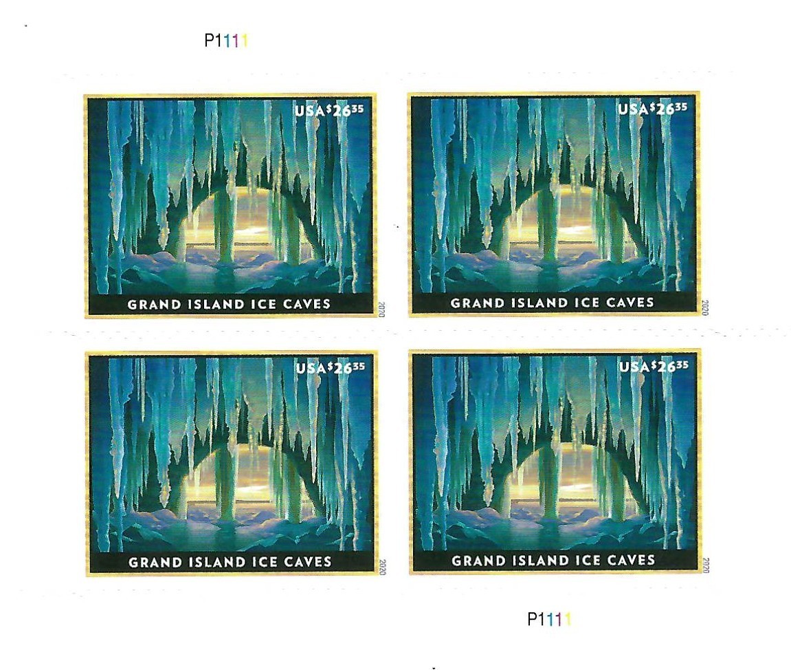 Grand Island Ice Caves- Sheet of 4 X $26.35 = $105.40 ** Free Shipping