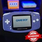 Nintendo Game Boy Advance GBA Game Console Cleaned Tested New Indigo CaseRenewed