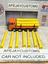 6 new yellow pipes for Lesney Matchbox superfast  Pipe Truck No. 10-D 6 pipes