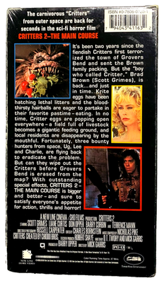 Critters 2 - The Main Course (VHS, 1996) for sale online | eBay