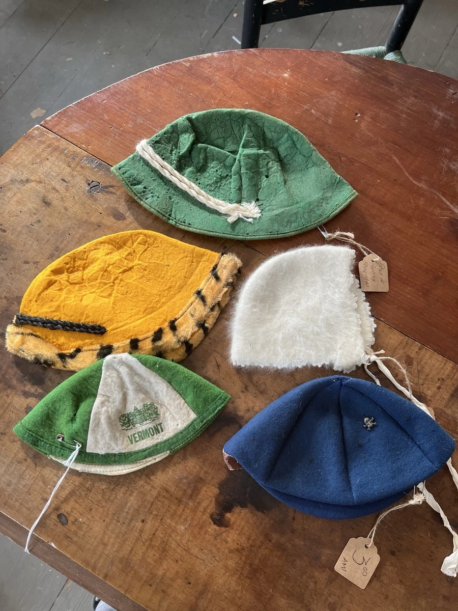 Bonnet Enfant Fille à Pompons Old Navy - Bleu Marine à Pois Noir/blanc - Taille M - Neuf Avec étiquettes