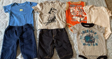 Carter's Baby Boy 6 Months Clothing Lot Multicolor Mixed Patterns