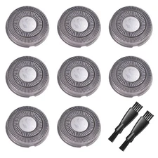 8x Replacement Heads for Skull Shaver Pitbull Gold Silver Platinum Diamond Blade