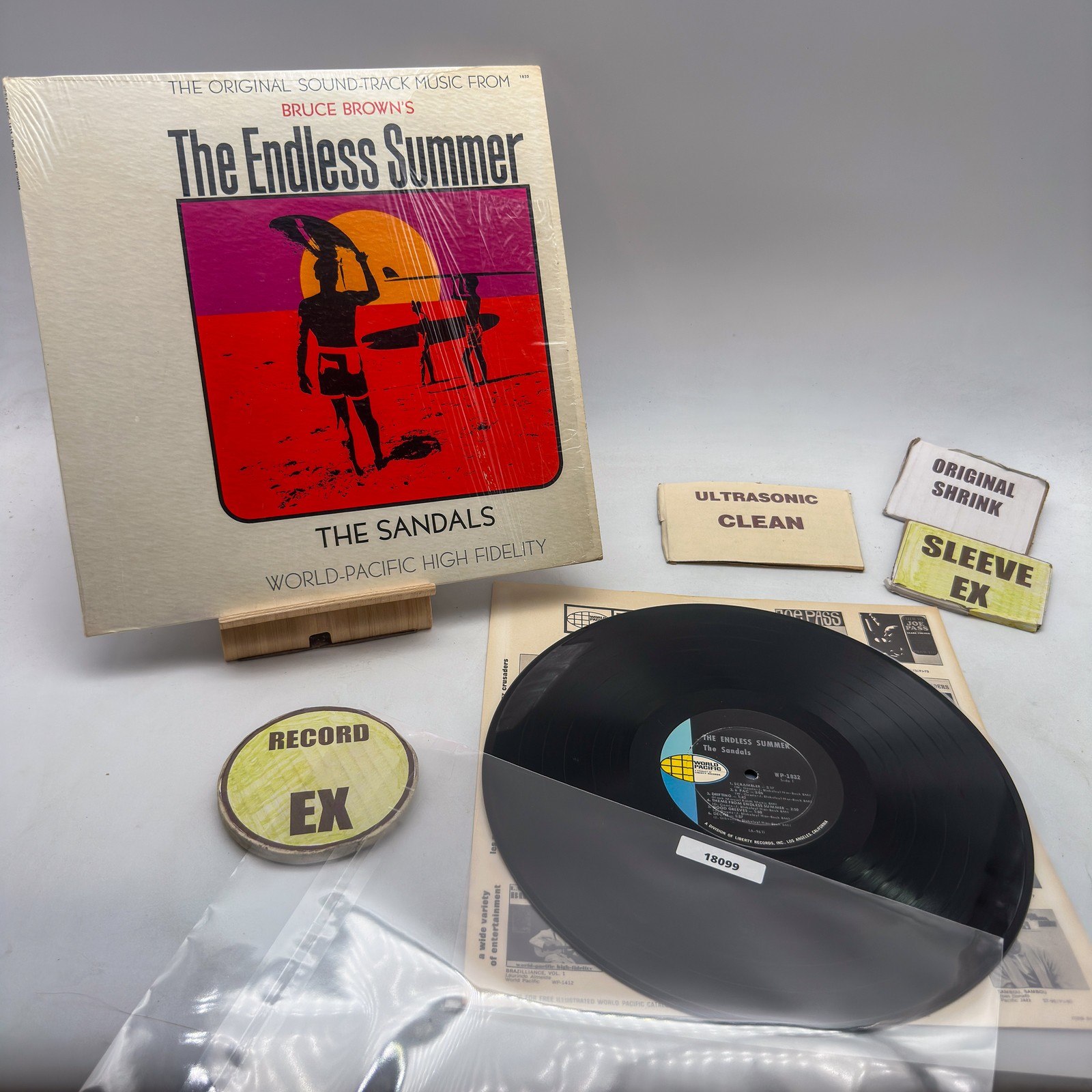 The Sandals- The Endless Summer  EX/EX  Ultrasonic Clean 1966